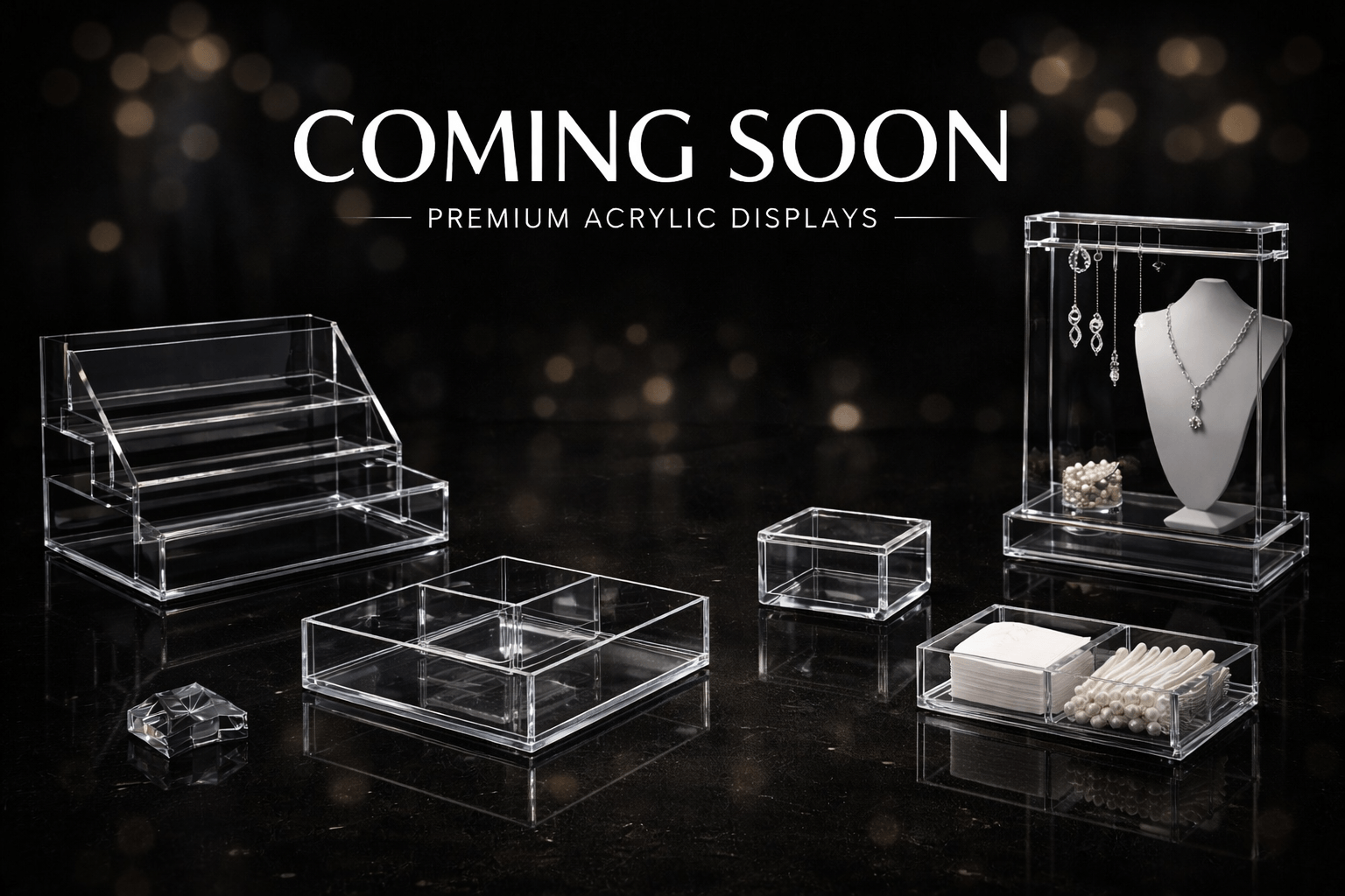 Luxury Cosmetic Display - Premium acrylic display for high-end beauty products by Displayline acrylic display specialists